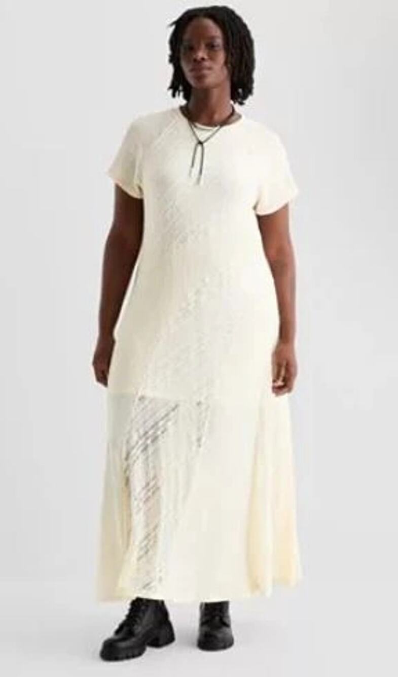 Joaquina Womens Juniors Plus Short Sleeve Maxi Dress 3X